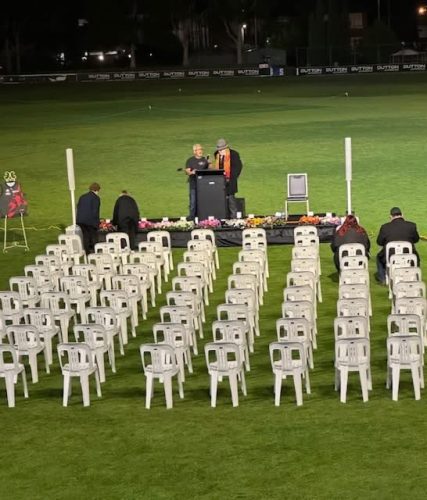 Seating on ground for Dawn Service